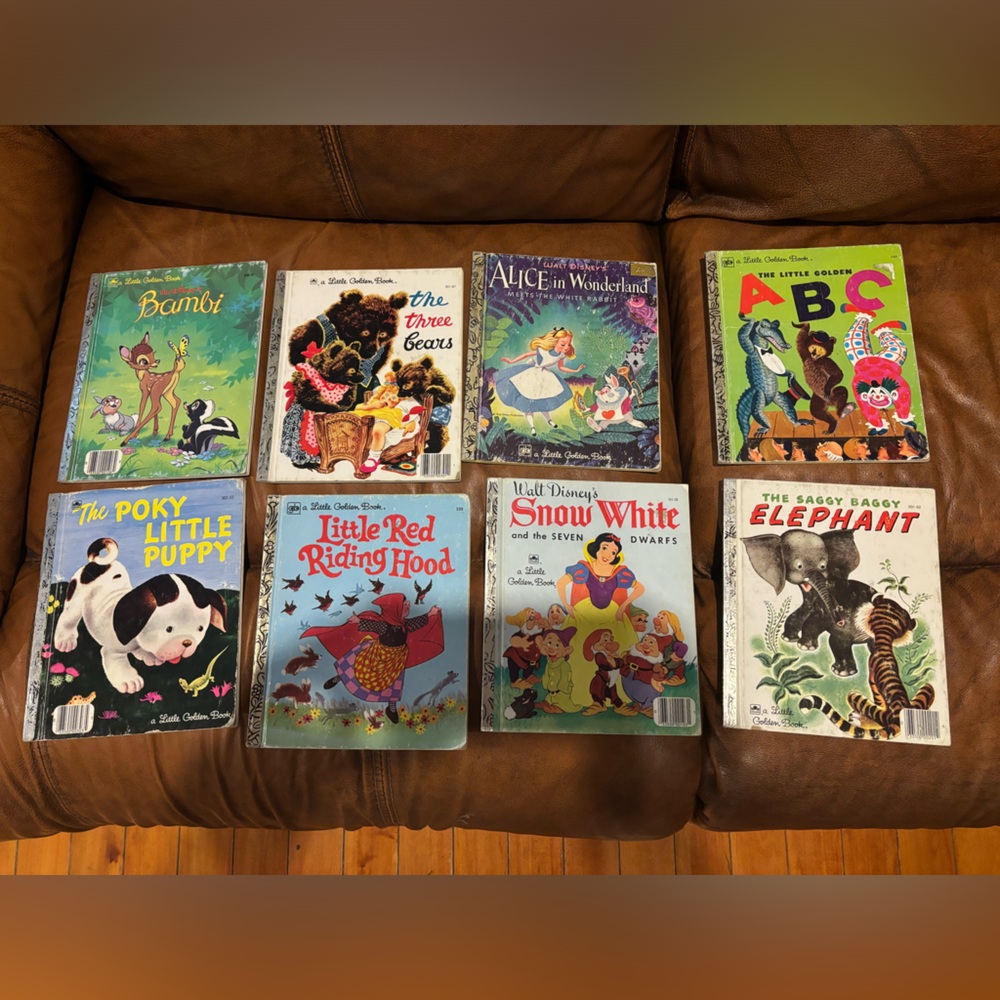 8 Vintage Little Golden books
